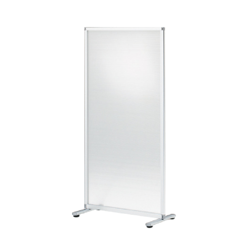 スクリーンパネルKタイプ 1連パネル FSK-98AE-Z5 単独用 W900×H1754 樹脂パネル：フロスト（アジャスター付） ［フレーム：Z5/シルバーメタリック×フロストパネル］