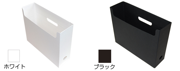 A4サプライズ BWシリーズ/組立式ボックスファイル ［ホワイト］