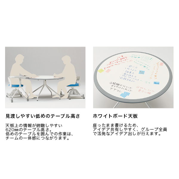 スクラムシリーズ テーブル 円形タイプ ［テーブル］