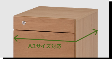 3段 木製ワゴン トレフ YTF-WW 特徴