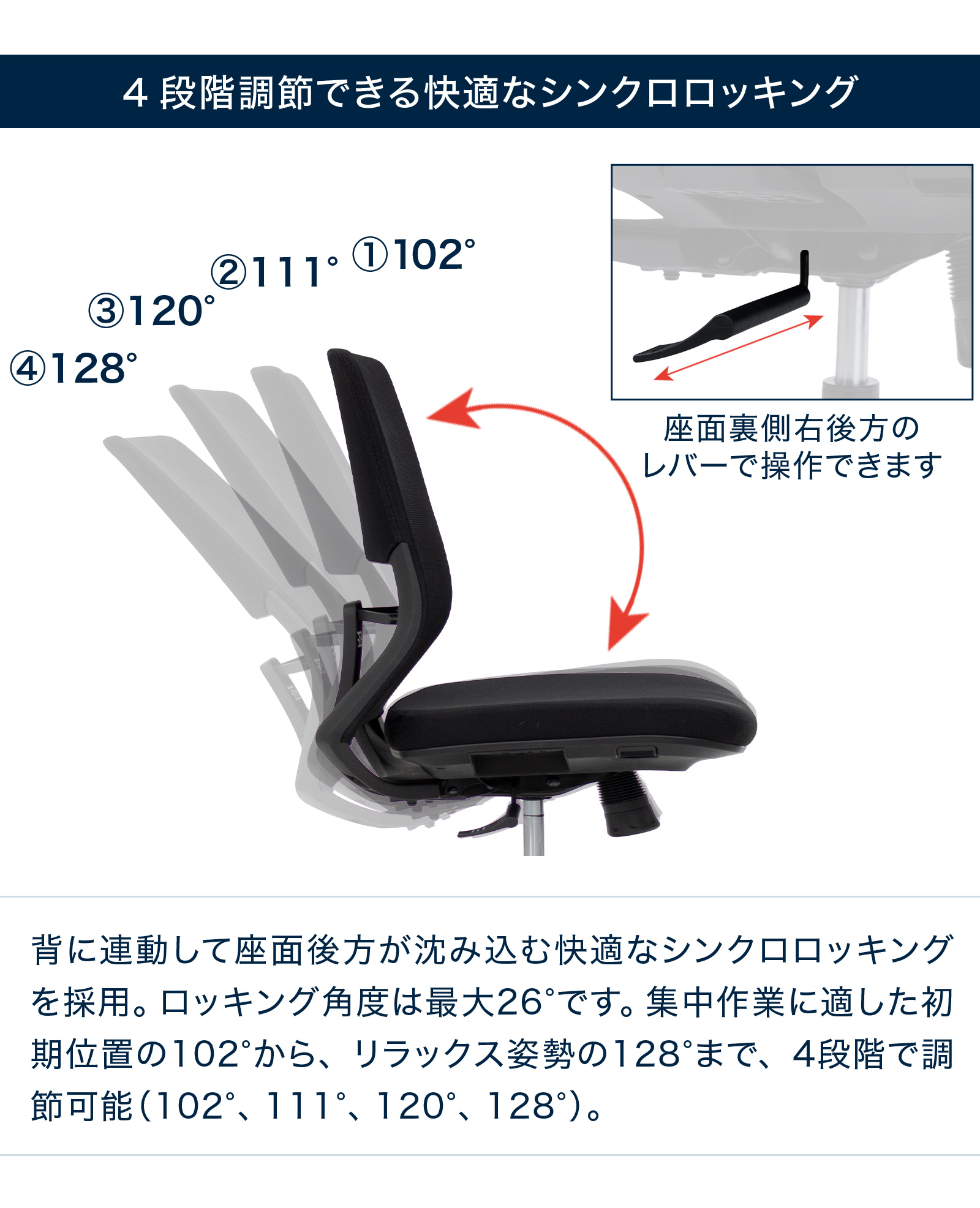 テレワーク 在宅ワーク サリダYL7R シンプルなデザインと快適性を両立したYL7R