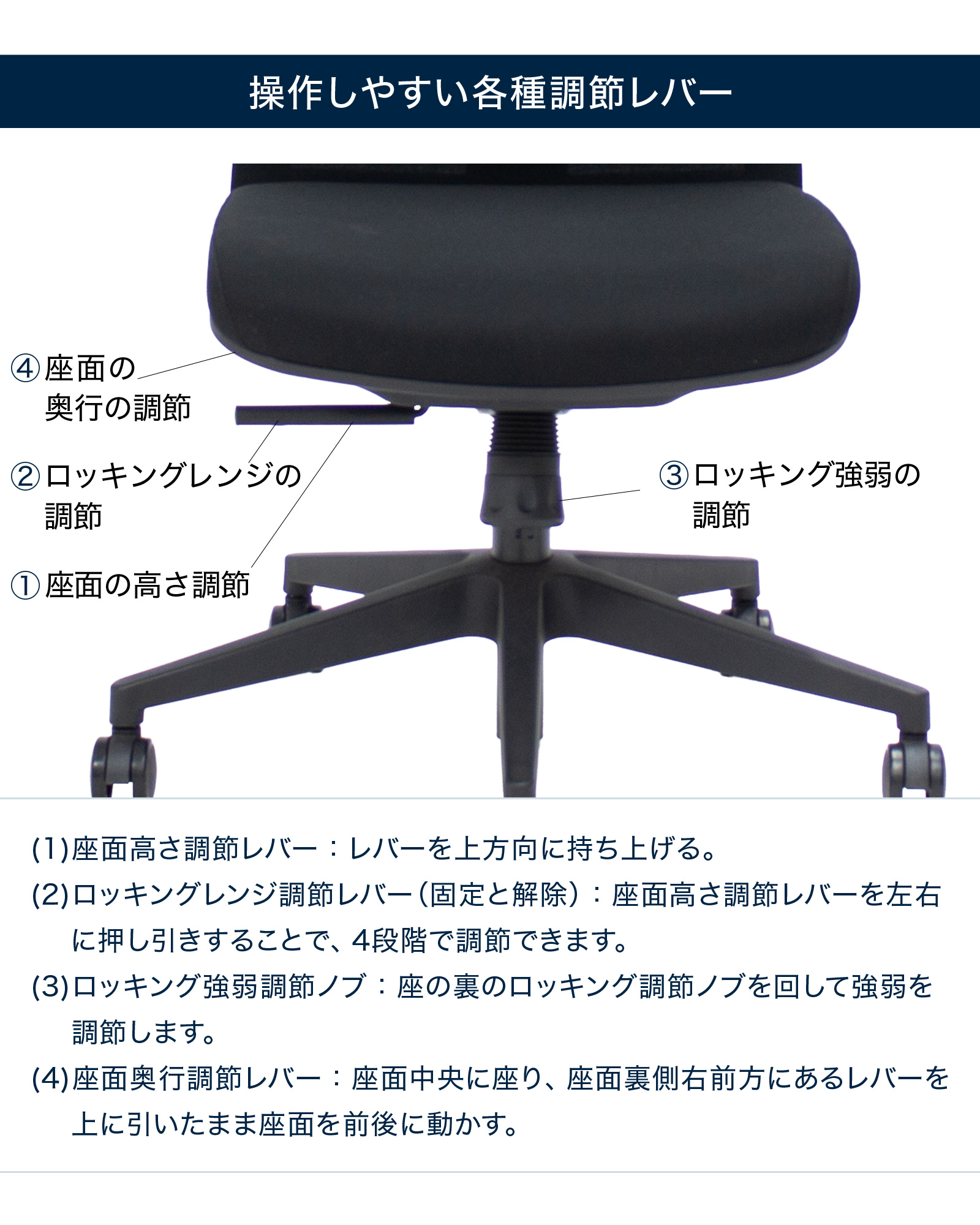 テレワーク 在宅ワーク サリダYL7R シンプルなデザインと快適性を両立したYL7R