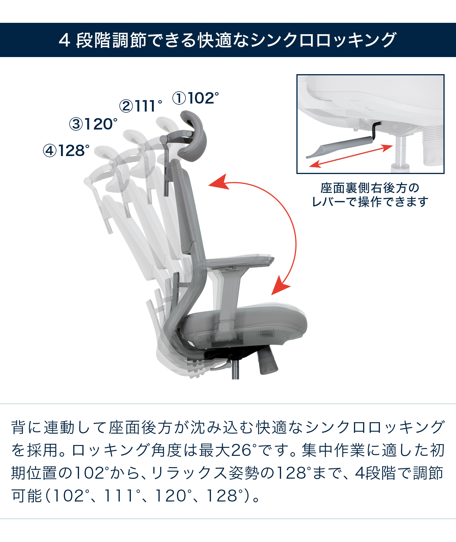 テレワーク 在宅ワーク サリダYL7R シンプルなデザインと快適性を両立したYL7R