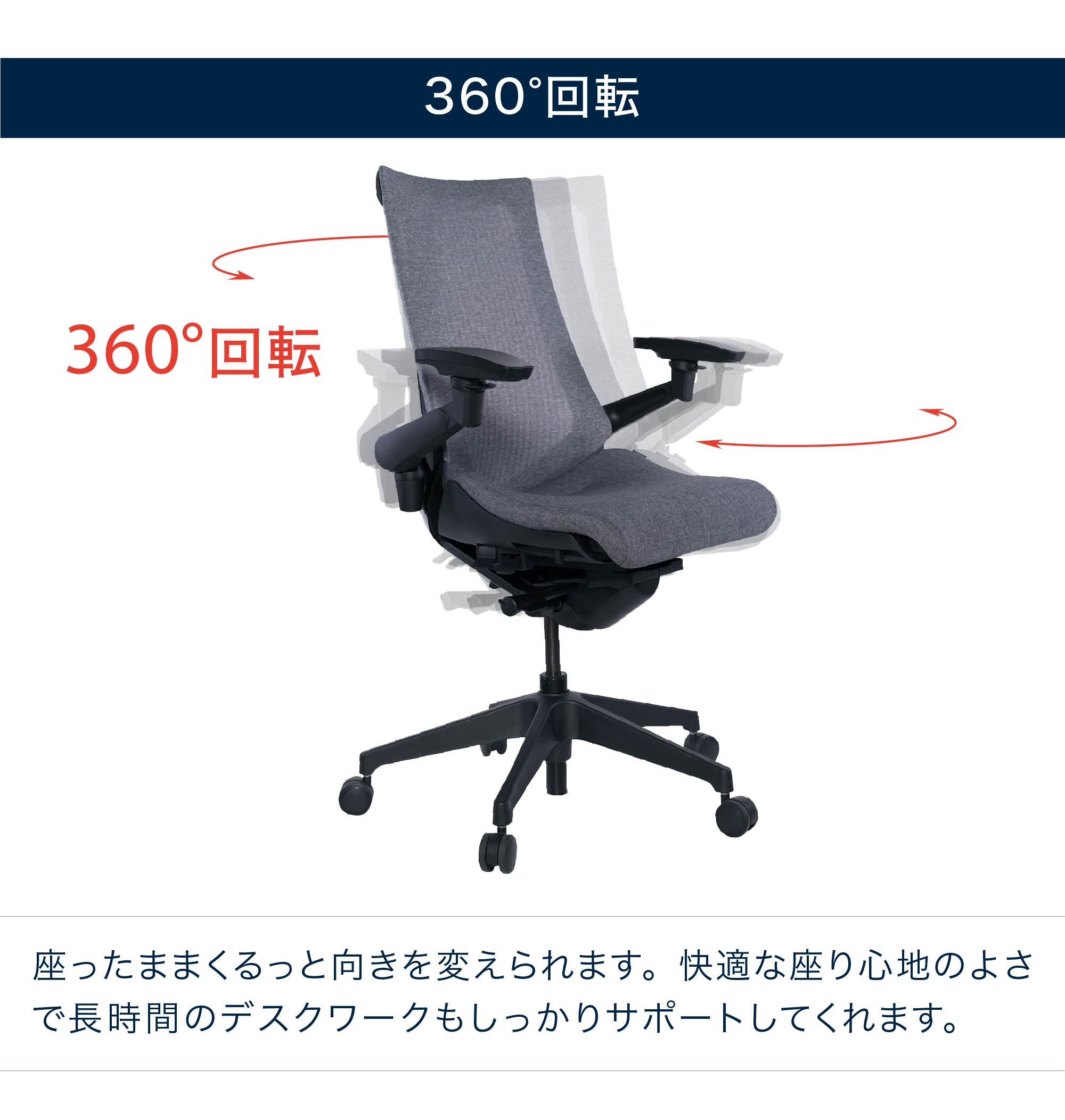 テレワーク 在宅ワーク アクト　360°回転