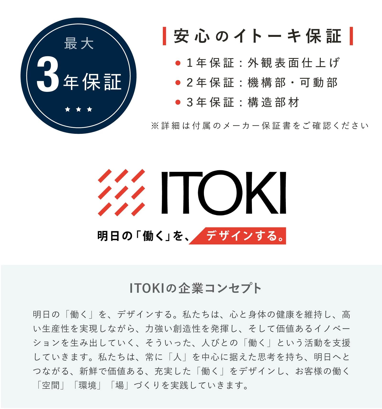 テレワーク 在宅ワーク アクト　安心のイトーキ保証