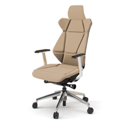 フリップフラップ チェア KF-825GC-ZTY3 エクストラハイバック 固定肘 アルミ脚 ［ZT×Y3/サンドイエロー］