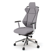 フリップフラップ チェア KF-825GCH-ZTW6 エクストラハイバック 固定肘 ハンガー アルミ脚 ［ZT×W6/オフブラック］