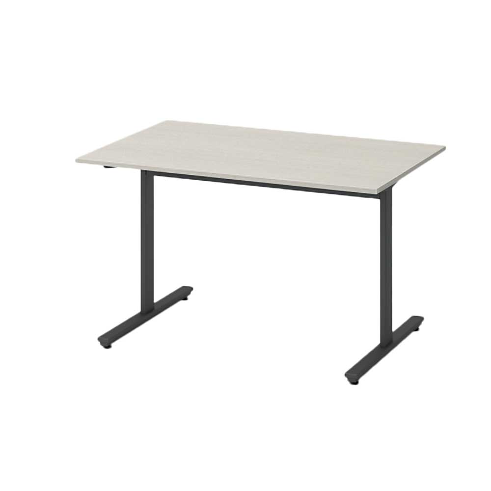 オリゴテーブル DCR-127HNTTA-TH　角型 W1200×D750　T字脚 アジャスタータイプ   　脚：ブラック×天板：アッシュドパインL