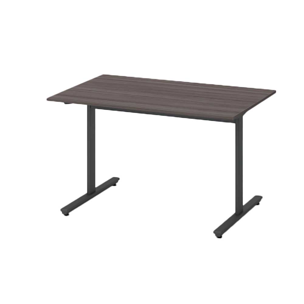 オリゴテーブル DCR-127HNTTA-TR　角型 W1200×D750　T字脚 アジャスタータイプ   　脚：ブラック×天板：アッシュドオークD