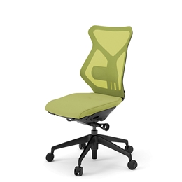 セクアチェア ハイバック KG-360JV1-TTQ6　ベースカラーTT/肘なし ナイロン双輪キャスター ［Q6/モスグリーン］