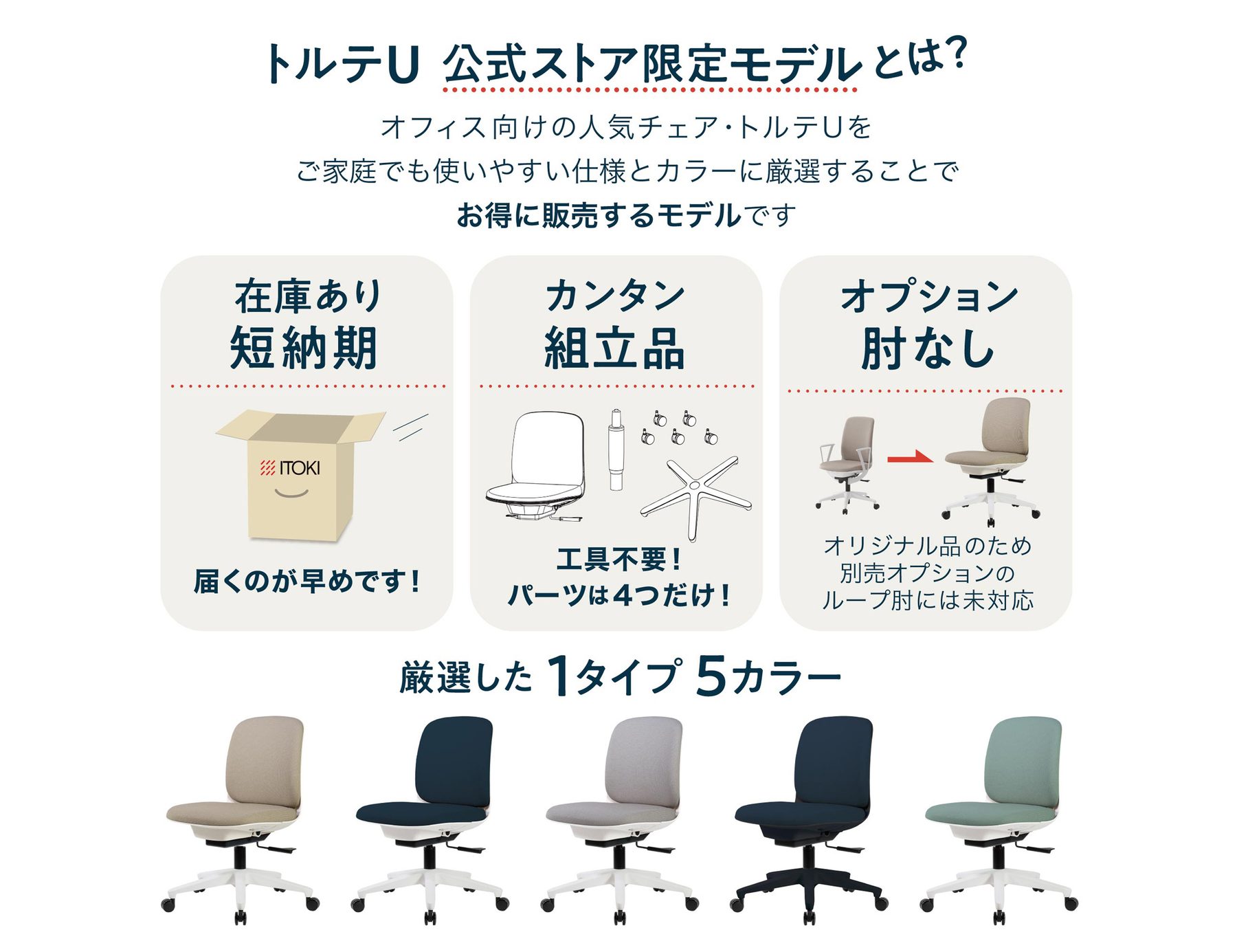 テレワーク 在宅ワーク トルテU 公式ストア限定モデルとは