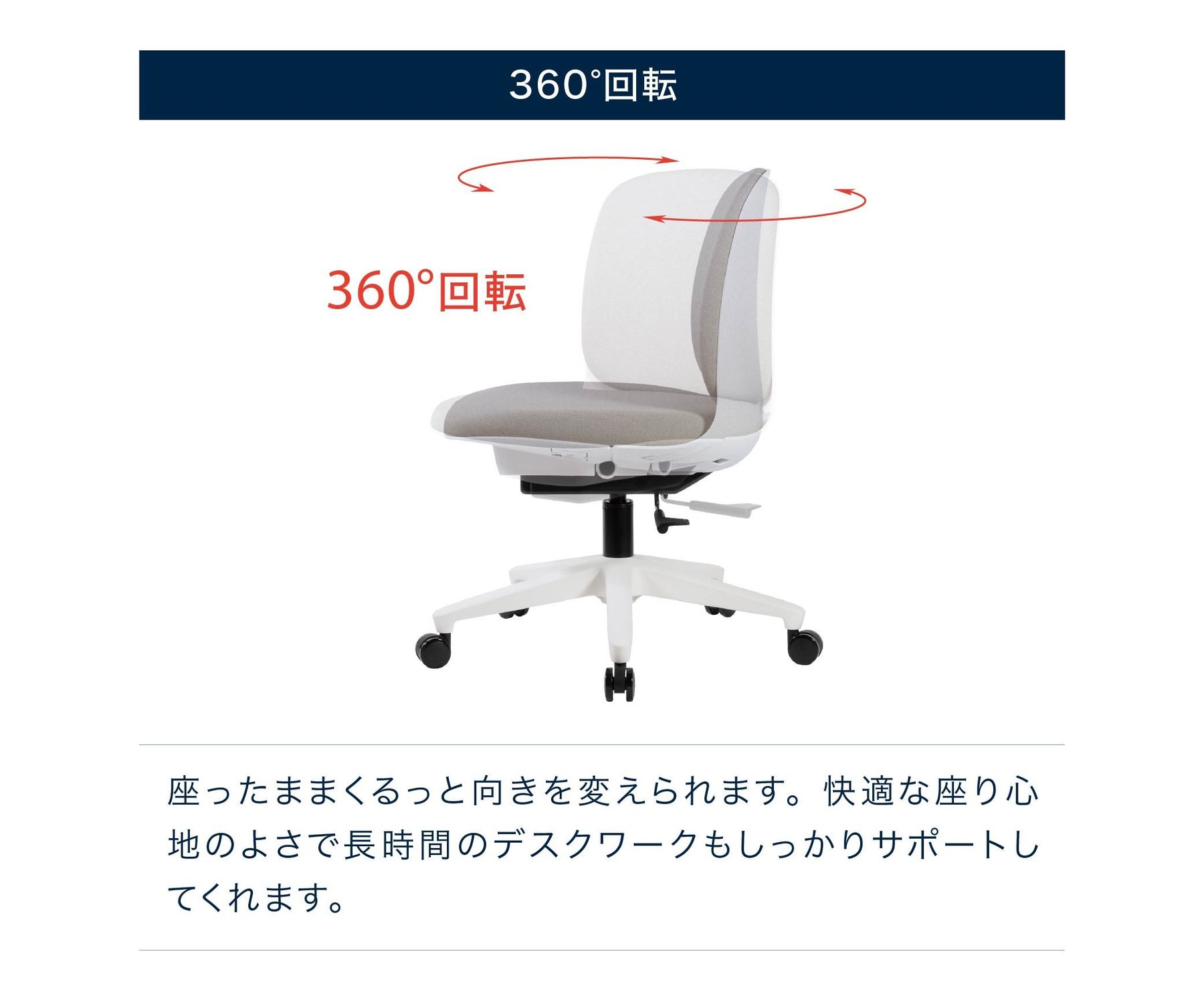 テレワーク 在宅ワーク トルテU 360°回転