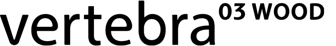 バーテブラ03 WOOD　ロゴ