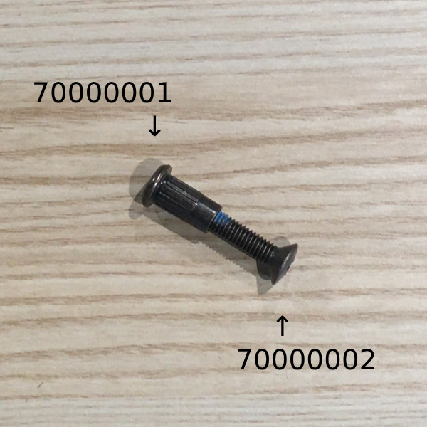 ［部品］学習チェア／木製チェア 丸サラボルト（座面取付用）M6×L30 （1個）