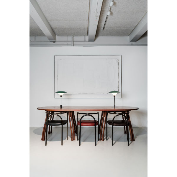 PH CHAIR 皮革張り［フレーム：Z9/クロム 張地:02/モカ］