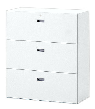 シンラインキャビネット H1038タイプ  HTM-109AAS1-W9 B4・A4引出し型 下段専用 ［W9/ホワイト］