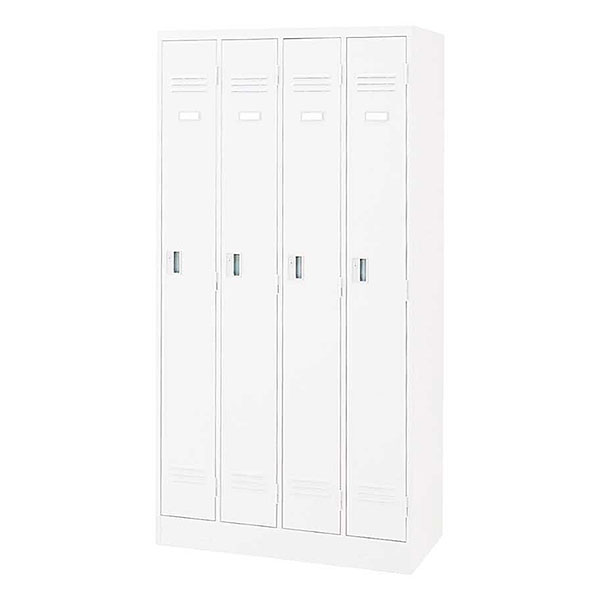J型ロッカー 4人用 HDJ-0941SSN1-W9　W900×D515×1790 ［ホワイト］
