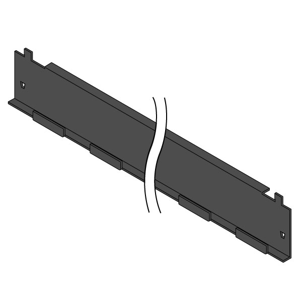 軽中量ボルトレスラック RL型 棚受D300用 ERLP-TU300-T1 ［T1/ブラック］