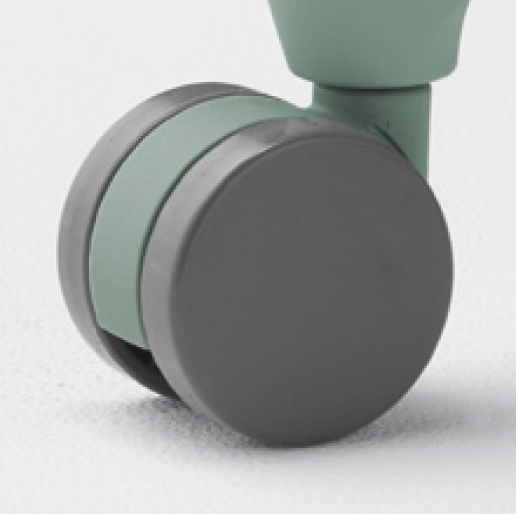 ［部品］ナイロン双輪キャスター  KJP-408-E3（1個）