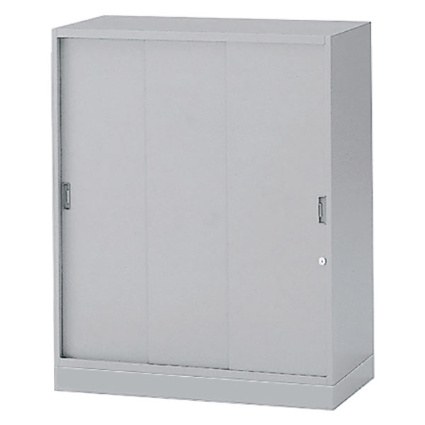 シンラインキャビネット H1038タイプ  EHTM-109RSN-WE 3枚引戸型/ベース付/下段用 ［WE/ホワイトグレー］