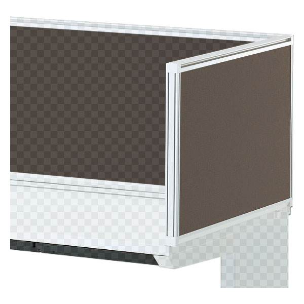 CZRデスク 机上サイドパネル D700用 机上450 布地FR CZR-074XDR-9K3 ［W9×シュガーブラウン］