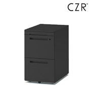 CZR ワゴン CZR-046MPCB-T1　A4・2段 ペントレイ付 D593 ［T1/ブラック］