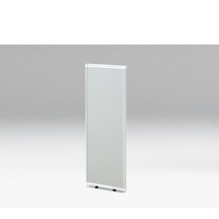 CZRデスク 連増パネル（ミーティングテーブル用） CZR-030XMR-9C6 再生布地 （ マグネット可 ） W350× H1040 [ 本体: ホワイトW・天板: C6 / ライトグレーC]