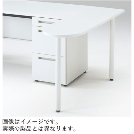CZRデスク ミーティングテーブル CZR-044WG-982  W400× D400 [ 本体: ホワイトW・天板: 82 / ブラックウォールナットD]