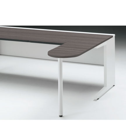 CZRデスク フロント拡張天板 CZR-047KE-981  W400× D700 [ 本体: ホワイトW・天板: 81 / アッシュドオークD]