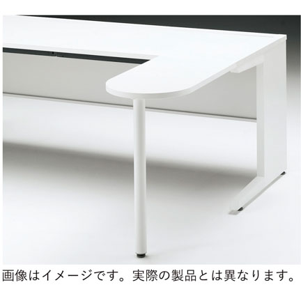 CZRデスク フロント拡張天板 CZR-047KE-982  W400× D700 [ 本体: ホワイトW・天板: 82 / ブラックウォールナットD]