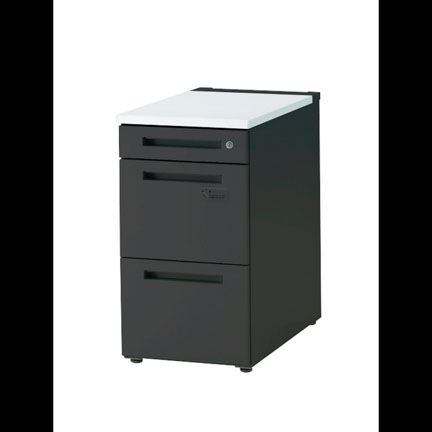 CZR オプション 脇机 A4・2段  ペントレイ引出し ( D700用 )  CZR-047LCCZ-1W9  ゼロリセットダイヤル錠 [W9 /ホワイトW ]