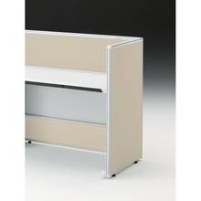 CZRデスク エンドロングパネル 片面 D600用 机上320 布地C CZR-060XHC-9F6 ［W9×グレイッシュブラウン］