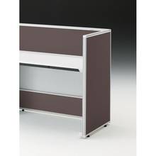 CZRデスク エンドロングパネル 片面 D600用 机上320 布地C CZR-060XHC-9H4 ［W9×カシューブラウン］