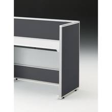 CZRデスク エンドロングパネル 片面 D600用 机上320 布地C CZR-060XHC-9W2 ［W9×オフブラック］