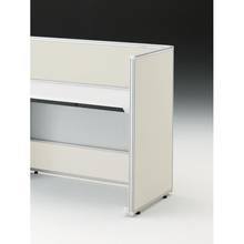 CZRデスク エンドロングパネル 片面 D600用 机上320 布地FR CZR-060XHR-9H9 ［W9×エクリュベージュ］