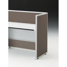 CZRデスク エンドロングパネル 片面 D600用 机上320 布地FR CZR-060XHR-9K3 ［W9×シュガーブラウン］