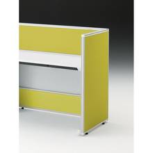 CZRデスク エンドロングパネル 片面 D600用 机上320 布地FR CZR-060XHR-9L9 ［W9×セージグリーン］