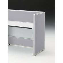 CZRデスク エンドロングパネル 片面 D600用 机上320 不織布FY CZR-060XHY-9C5 ［W9×グレー］