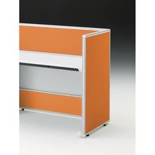 CZRデスク エンドロングパネル 片面 D600用 机上320 不織布FY CZR-060XHY-9D3 ［W9×アンバーオレンジ］