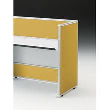 CZRデスク エンドロングパネル 片面 D600用 机上320 不織布FY CZR-060XHY-9U5 ［W9×ストロングイエロー］