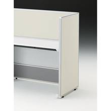 CZRデスク エンドロングパネル 片面 D600用 机上450 布地FR CZR-061XHR-9H9 ［W9×エクリュベージュ］