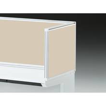 CZRデスク 机上サイドパネル D600用 机上450 布地C CZR-064XDC-9F6 ［W9×グレイッシュブラウン］