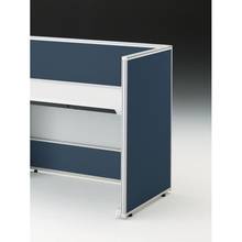 CZRデスク エンドロングパネル 片面 D700用 机上320 布地C CZR-070XHC-9N2 ［W9×インディゴブルー］