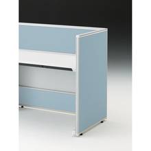 CZRデスク エンドロングパネル 片面 D700用 机上320 布地C CZR-070XHC-9S5 ［W9×ミストブルー］