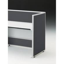 CZRデスク エンドロングパネル 片面 D700用 机上320 布地C CZR-070XHC-9W2 ［W9×オフブラック］