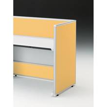 CZRデスク エンドロングパネル 片面 D700用 机上320 布地C CZR-070XHC-9Y5 ［W9×ソフトイエロー］