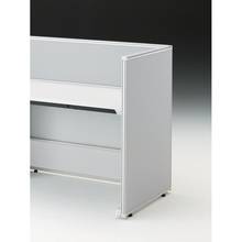 CZRデスク エンドロングパネル 片面 D700用 机上320 布地FR CZR-070XHR-9C6 ［W9×ライトグレー］