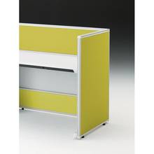 CZRデスク エンドロングパネル 片面 D700用 机上320 布地FR CZR-070XHR-9L9 ［W9×セージグリーン］