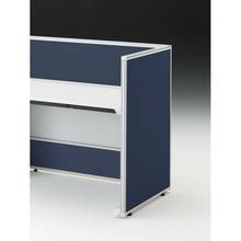 CZRデスク エンドロングパネル 片面 D700用 机上320 不織布FY CZR-070XHY-9B2 ［W9×ネイビーブルー］