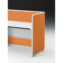 CZRデスク エンドロングパネル 片面 D700用 机上320 不織布FY CZR-070XHY-9D3 ［W9×アンバーオレンジ］